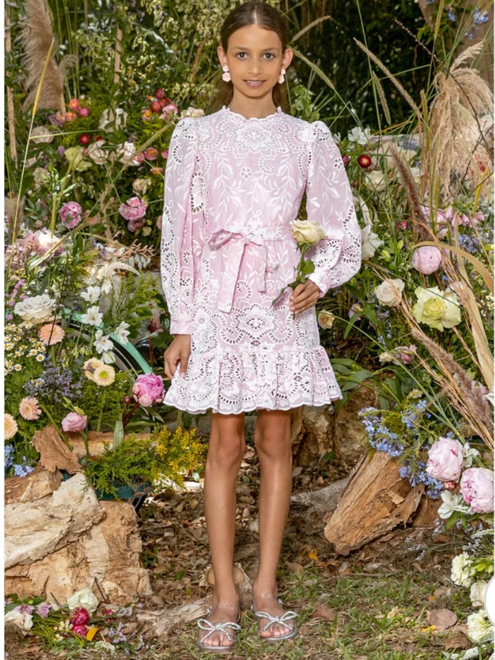 Marlo kids Marissa embroidered dress
